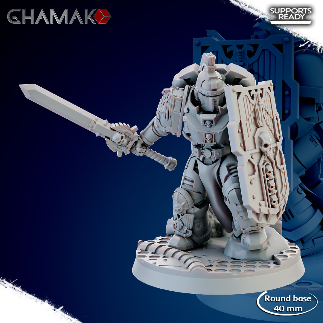 Sidereum Knights - Brotherood of the Sword Unit (3) - Ghamak 3D Printed Prime Scale
