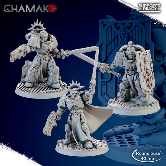 Sidereum Knights - Brotherood of the Sword Unit (3) - Ghamak 3D Printed Prime Scale