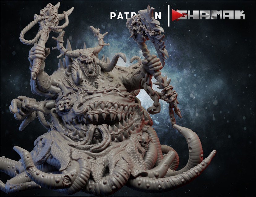 Putrid Creature Summoned Demon - Ghamak - 3D Printed