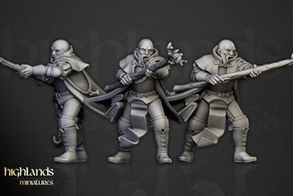 Battle Mage w/ Staff - Empire of the Sun - Highlands Miniatures - 3D Printed 32 mm scale