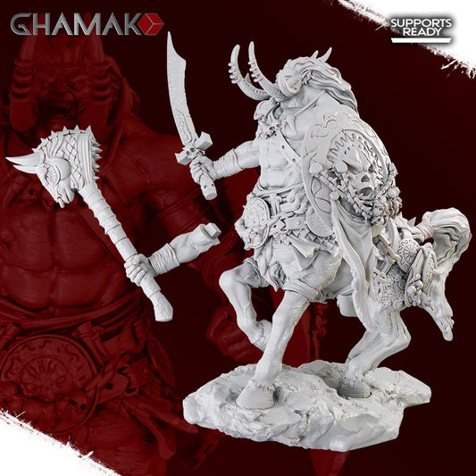 Beasts of Doom - Doom Centaur - Ghamak - 3D Printed 32 mm scale - 190 MM