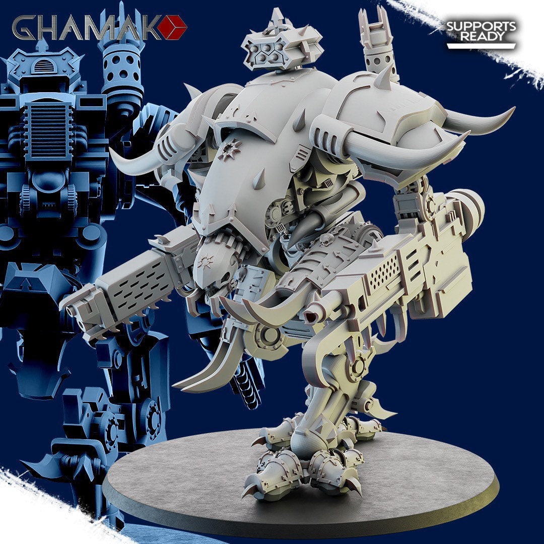 Corrupt Knight - Ghamak - 28/32 mm (110 mm tall)