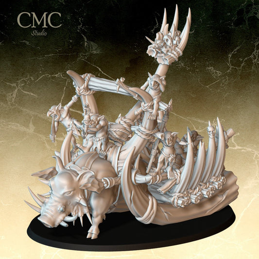 Scratapult from The Feral Tribe Wild Ogres - CMC Studio - 3D Printed