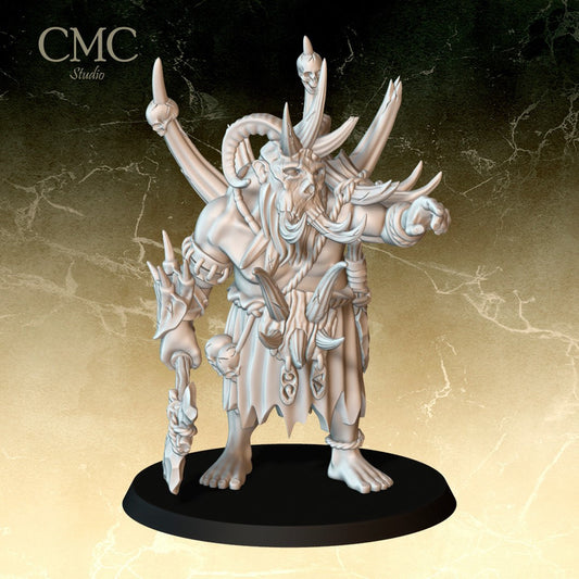 Great Khan from The Feral Tribe Wild Ogres - CMC Studio - 3D Printed