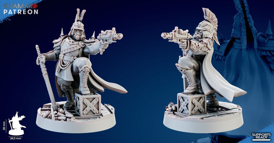 Iron Korps - Commander - Ghamak 3D Printed 32 MM Scale