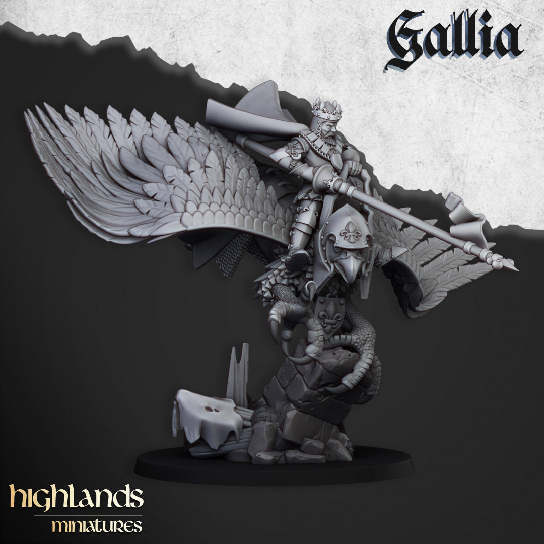 Robert, King of Gallia - Knights of Gallia - Highlands Miniatures - 3D Printed 32 mm scale