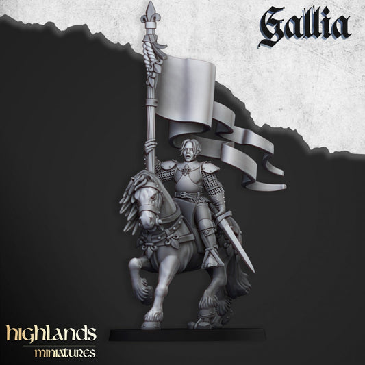 Baroness of Gallia Mounted and on Foot - Highlands Miniatures - 3D Printed Britons