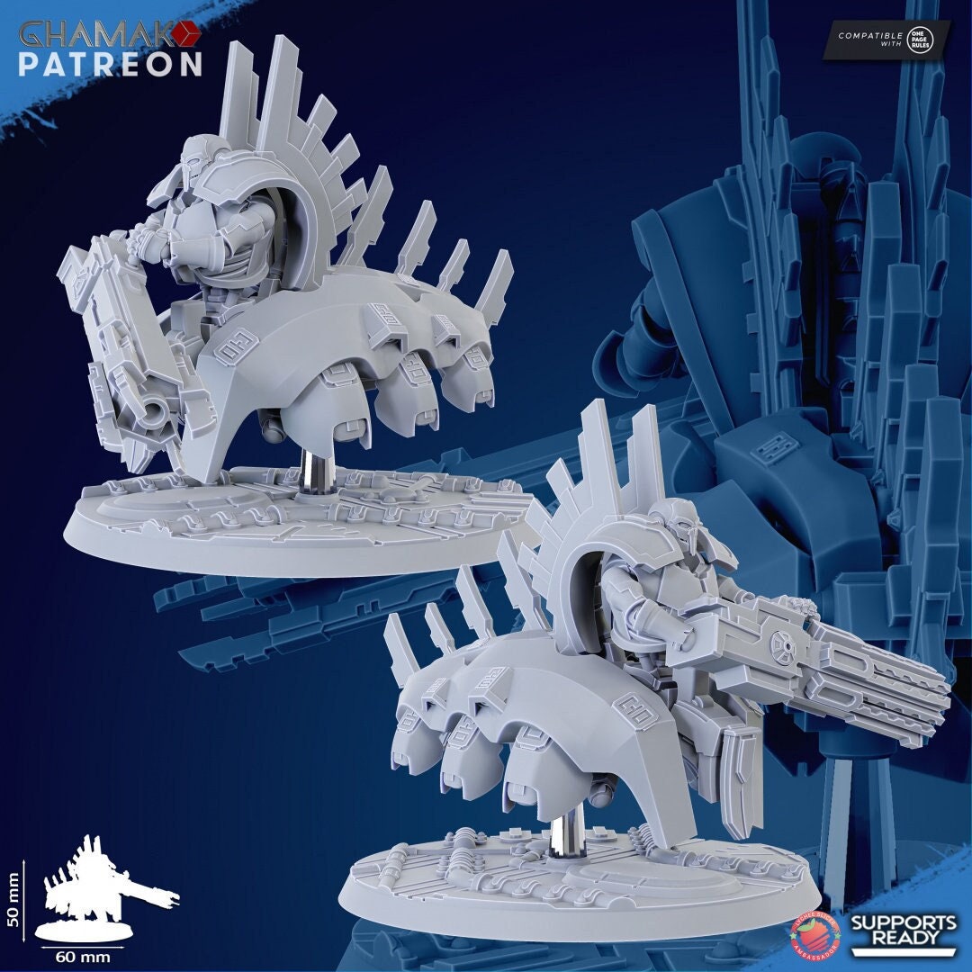 The Undying - Armored Flying Soldier - Ghamak 3D Printed 32 MM Scale