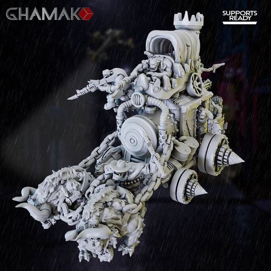 Wild Wild Orkz - Crazy Train - Ghamak 3D Printed 32 MM Scale