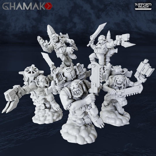 Wild Wild Orkz - Jumper Unit (5) - Ghamak - 3D Printed 32 mm scale